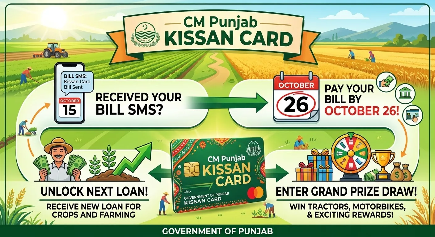 CM Punjab Kissan Card: Bill SMS on October 15, Pay by October 26 to Get Next Loan and Enter Prize Draw